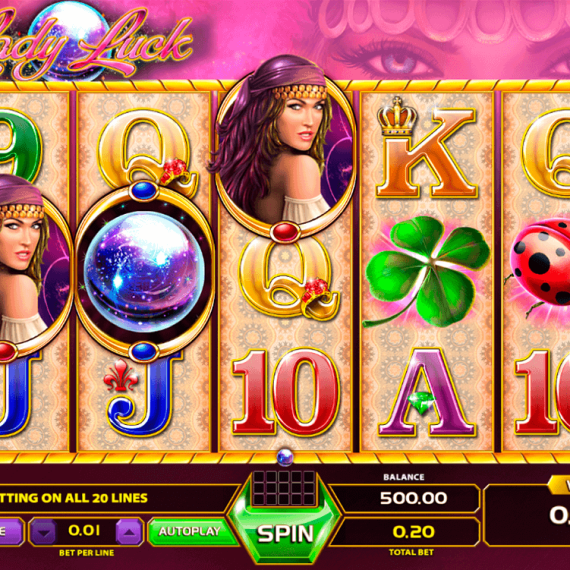 Máquina tragaperras en línea Lady Luck con 96% de RTP ᐈ GameArt Casino Slots